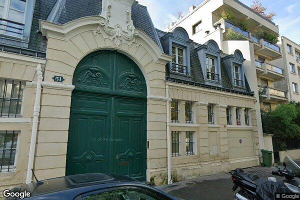 Vue Google Street View du 51 Rue Charles Laffitte