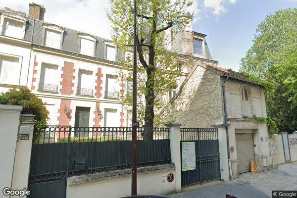 Vue Google Street View du 52 Rue Charles Laffitte