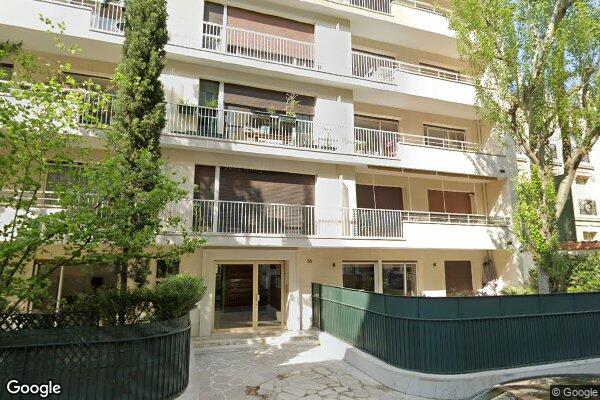 Vue Google Street View du 56 Rue Charles Laffitte