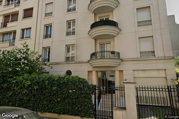 Vue Google Street View du 57 Rue Charles Laffitte