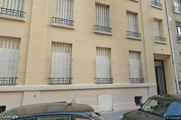 Vue Google Street View du 70 Rue Charles Laffitte