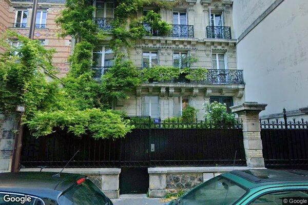 Vue Google Street View du 78 Rue Charles Laffitte