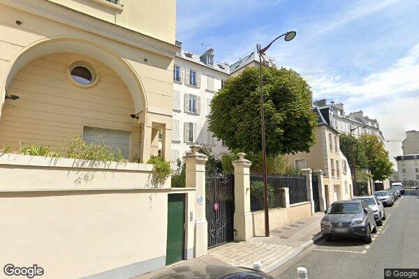 Vue Google Street View du 8 Rue Charles Laffitte