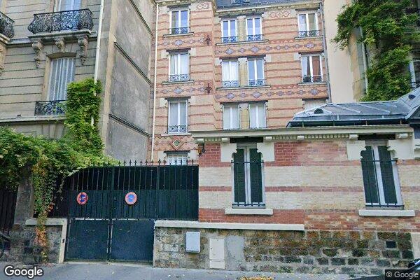 Vue Google Street View du 80 Rue Charles Laffitte
