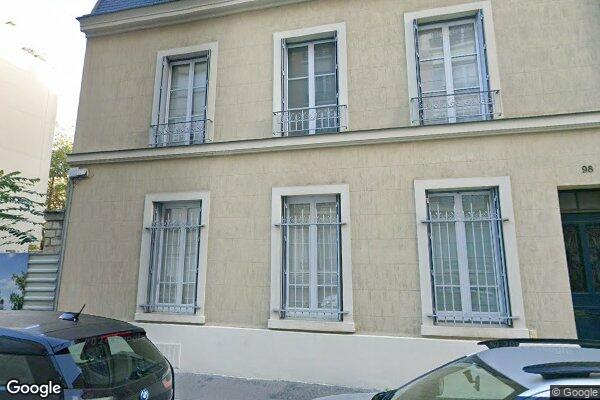 Vue Google Street View du 98 Rue Charles Laffitte