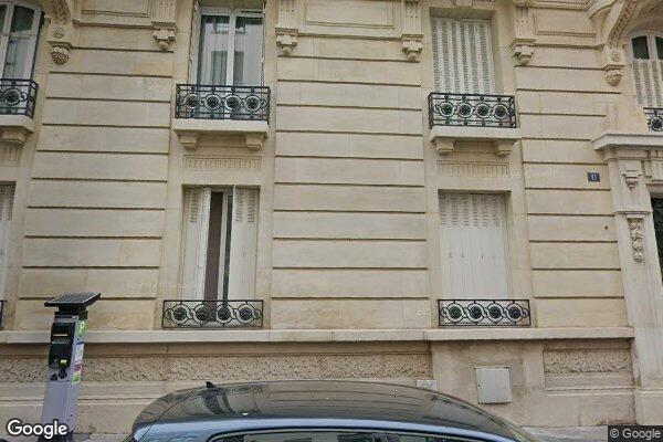 Vue Google Street View du 11 Rue Chartran