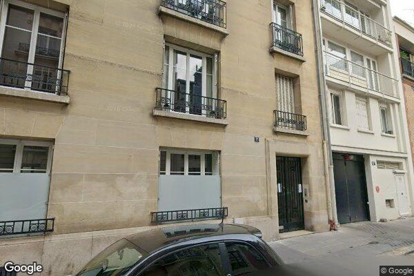 Vue Google Street View du 12 Rue Chartran