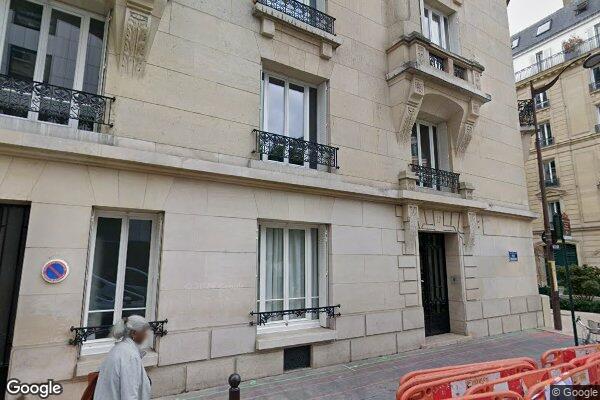 Vue Google Street View du 17 Rue Chartran