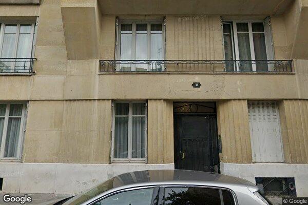 Vue Google Street View du 2 Rue Chartran