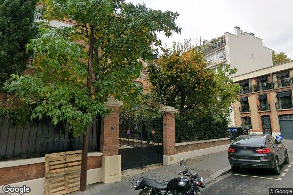Vue Google Street View du 5 Rue Chartran