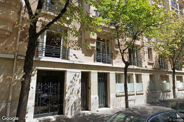 Vue Google Street View du 12 Rue Chauveau
