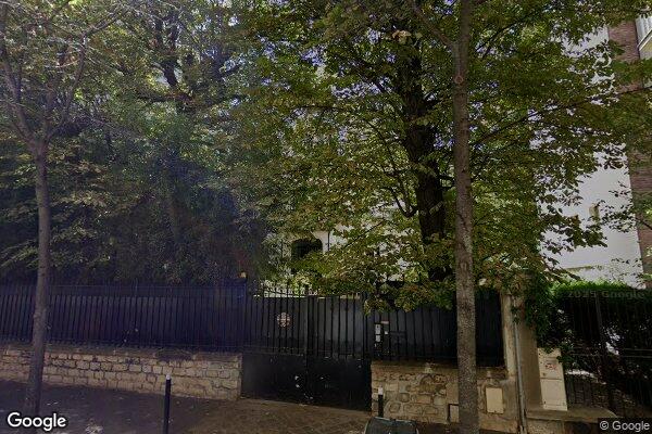 Vue Google Street View du 14BIS Rue Chauveau