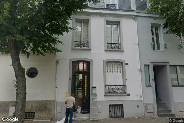 Vue Google Street View du 43 Rue Chauveau