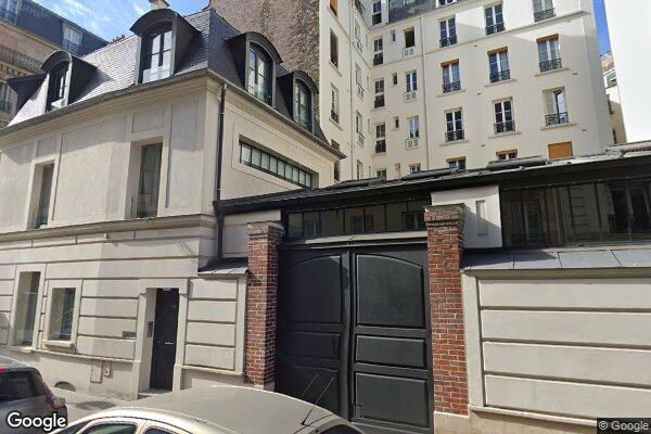 Vue Google Street View du 19 Rue d'Armenonville