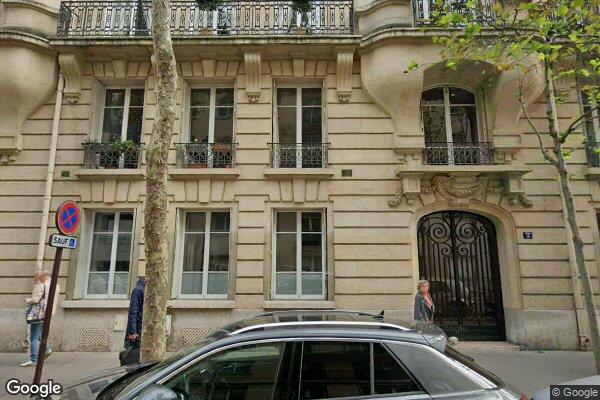 Vue Google Street View du 2 Rue de Chézy