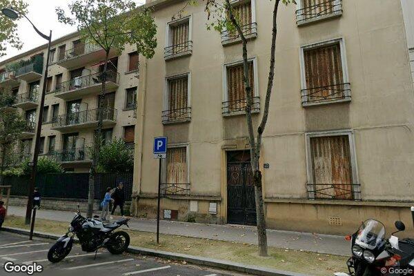 Vue Google Street View du 25 Rue de Chézy