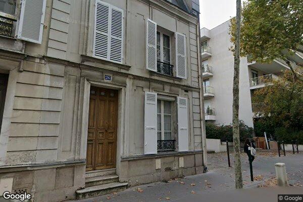 Vue Google Street View du 26 Rue de Chézy