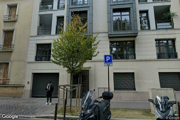 Vue Google Street View du 27 Rue de Chézy