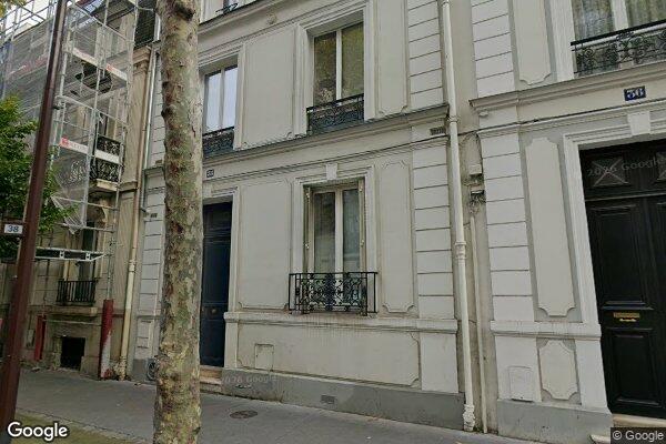 Vue Google Street View du 38 Rue de Chézy