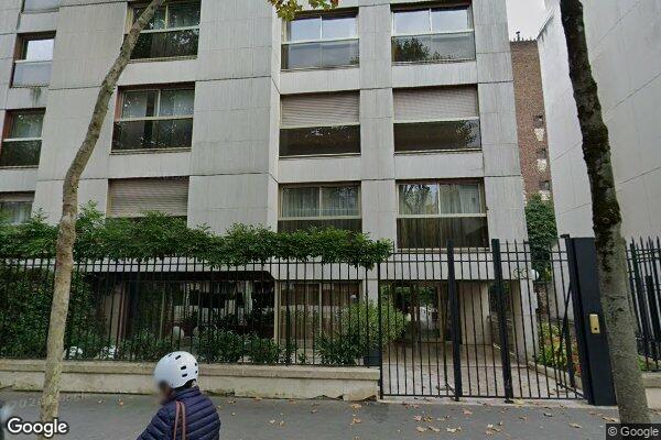 Vue Google Street View du 60 Rue de Chézy