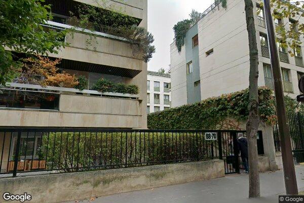 Vue Google Street View du 68 Rue de Chézy