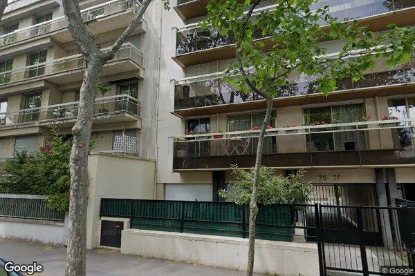 Vue Google Street View du 75 Rue de Chézy
