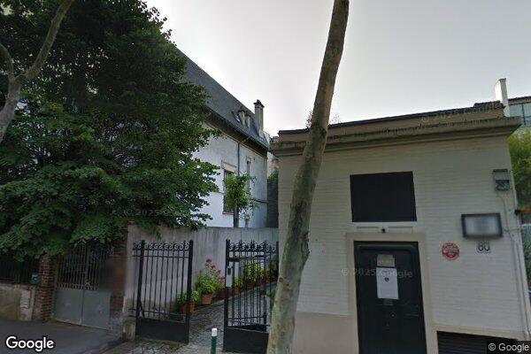 Vue Google Street View du 80 Rue de Chézy