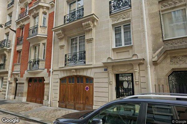 Vue Google Street View du 12 Rue de l’Amiral de Joinville