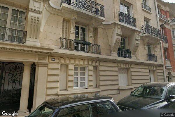 Vue Google Street View du 16 Rue de l’Amiral de Joinville