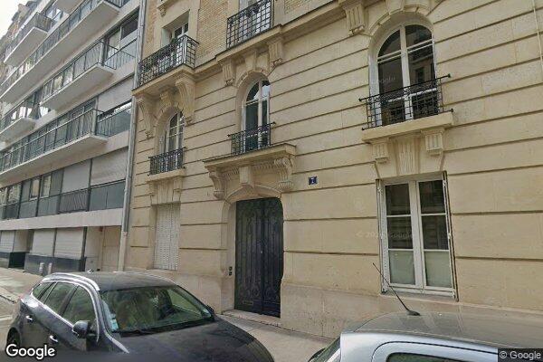 Vue Google Street View du 7 Rue de l’Amiral de Joinville