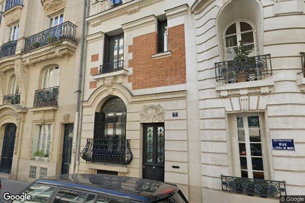 Vue Google Street View du 7 Rue de l'Ecole de Mars