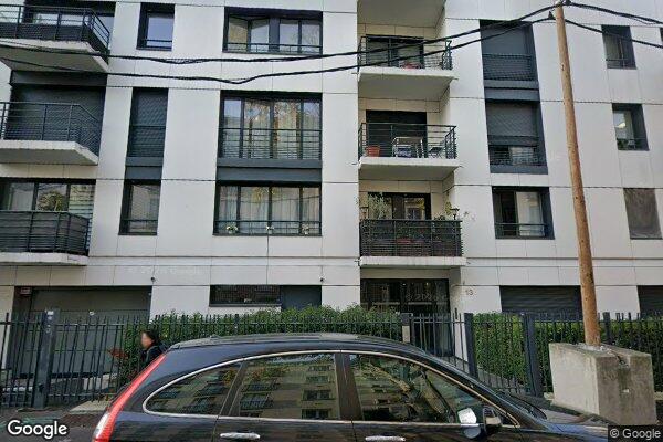 Vue Google Street View du 13 Rue de Lesseps