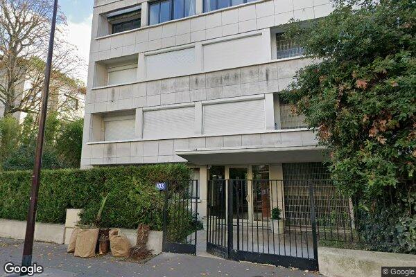 Vue Google Street View du 103 Rue de Longchamp