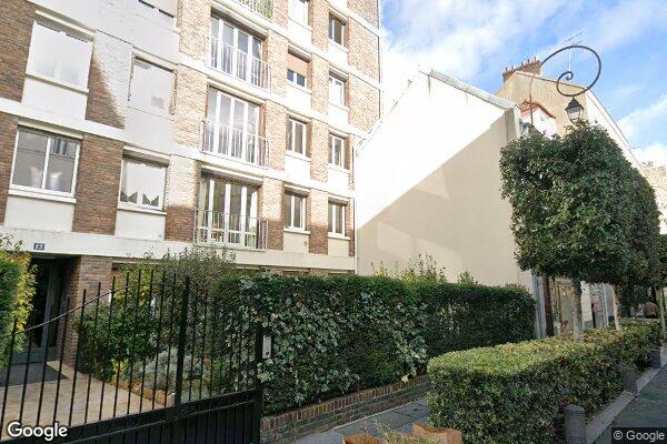Vue Google Street View du 12 Rue de Longchamp