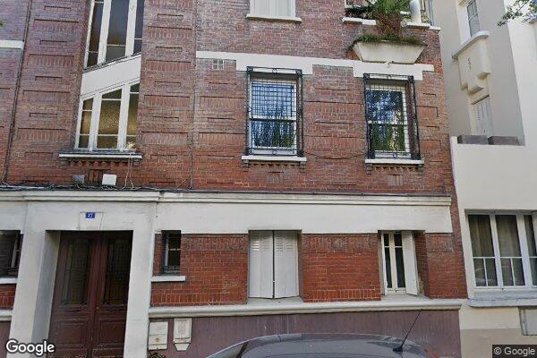 Vue Google Street View du 27 Rue de Longchamp