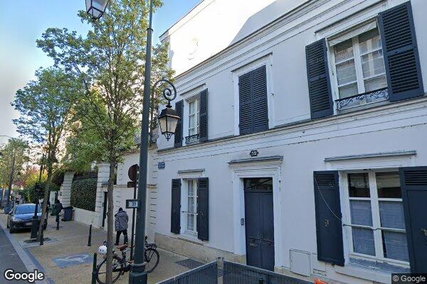 Vue Google Street View du 32 Rue de Longchamp