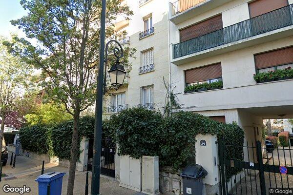 Vue Google Street View du 34TER Rue de Longchamp