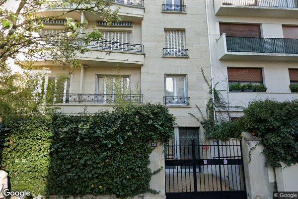 Vue Google Street View du 36 Rue de Longchamp