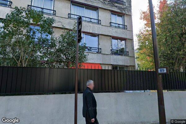 Vue Google Street View du 89 Rue de Longchamp