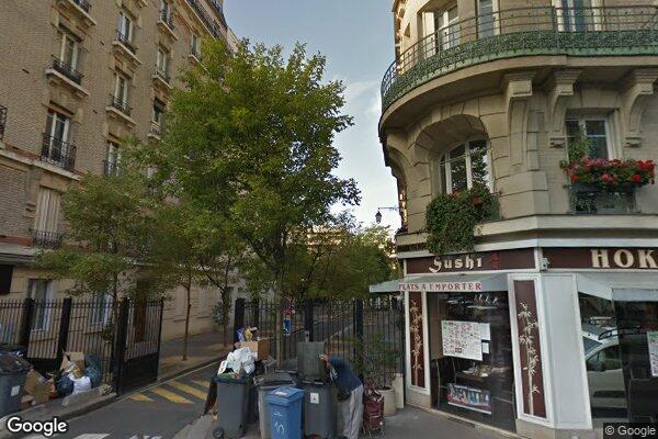 Vue Google Street View du 75TER Rue de Villiers