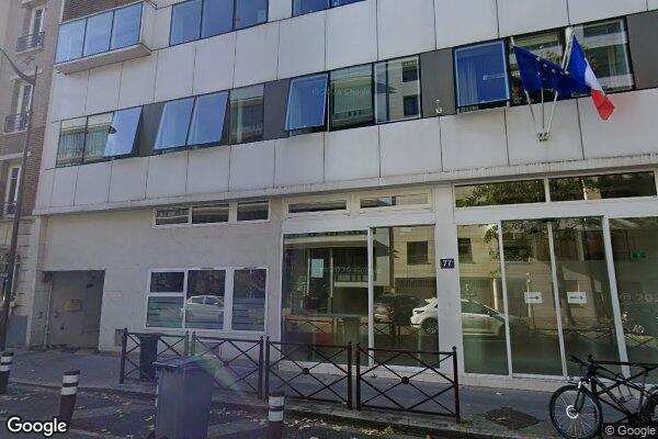 Vue Google Street View du 77 Rue de Villiers