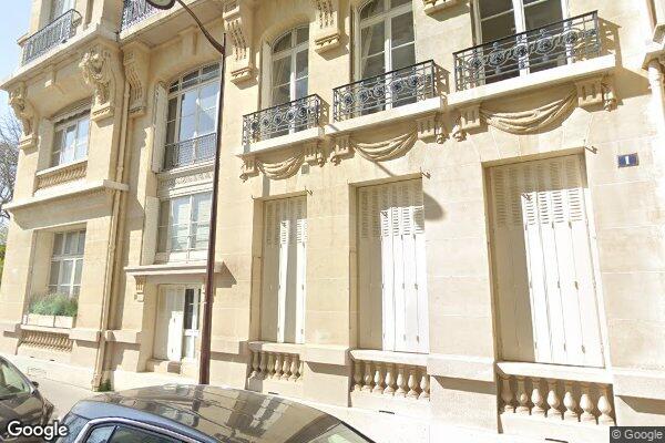 Vue Google Street View du 1 Rue Deleau