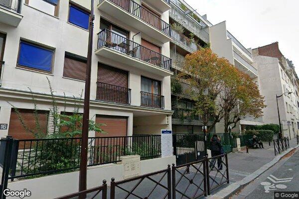 Vue Google Street View du 16 Rue des Poissonniers