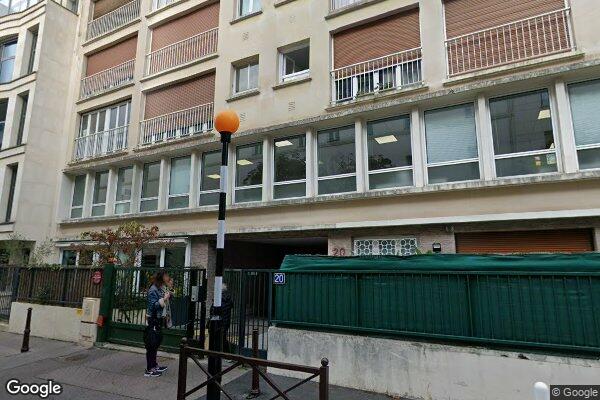 Vue Google Street View du 20 Rue des Poissonniers