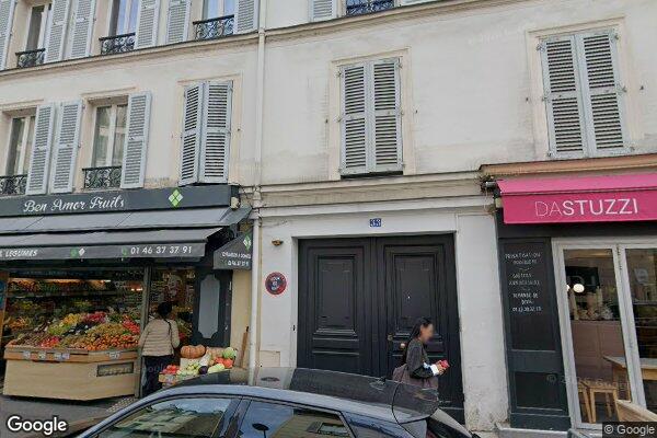 Vue Google Street View du 33 Rue des Poissonniers