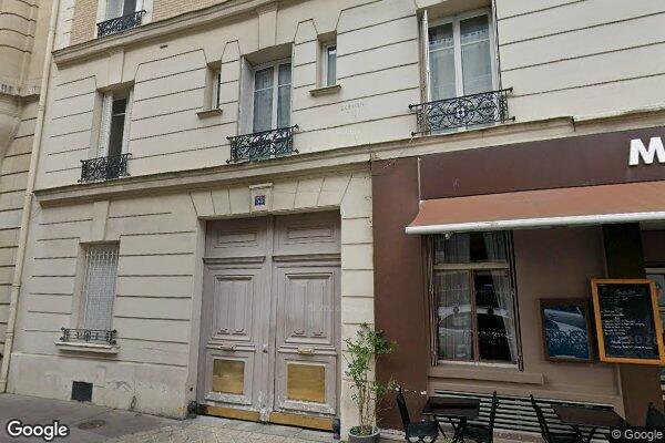 Vue Google Street View du 38 Rue des Poissonniers