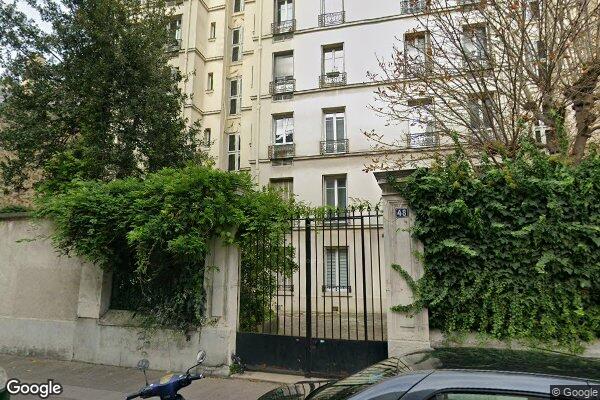 Vue Google Street View du 48 Rue des Poissonniers