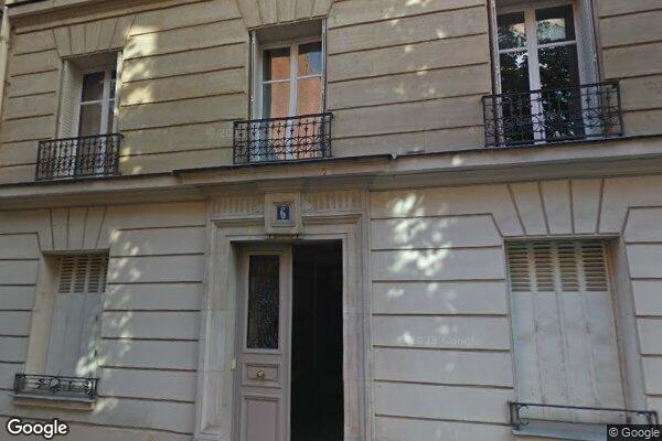 Vue Google Street View du 6 Rue des Poissonniers