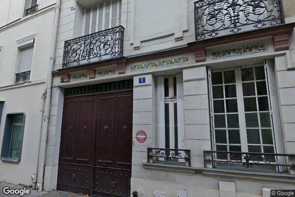 Vue Google Street View du 8 Rue des Poissonniers