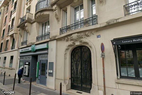 Vue Google Street View du 34 Rue du Bois de Boulogne